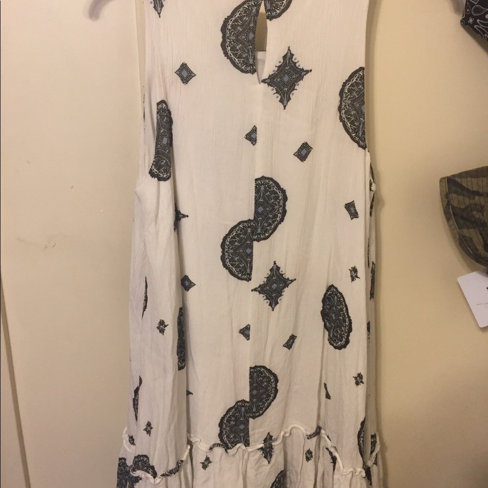 White designed dress